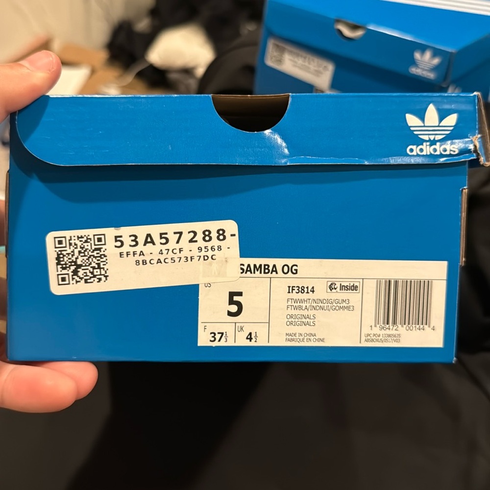 Adidas Samba OG Sneakers White Indigo Gum